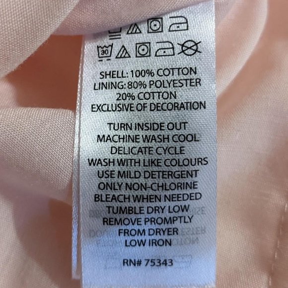 Catherine Malandrino Pink Lace Pearl Cotton Pleated Dress - 6-9 mos. NWOT - Picture 9 of 11